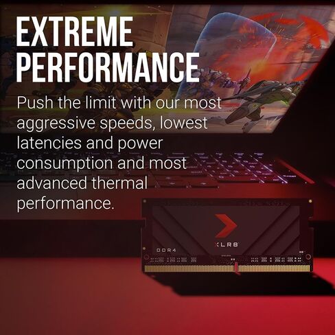PNY XLR8 Gaming 16GB (2x8GB) DDDR4 DRAM 3200MHz (PC4-25600) CL20 1.2V Dual Channel Overclocked Notebook/Laptop (SODIMM) Computer Memory Kit – MN16GK2D43200X in Saudi Arabia