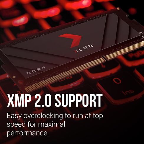 PNY XLR8 Gaming 16GB (2x8GB) DDDR4 DRAM 3200MHz (PC4-25600) CL20 1.2V Dual Channel Overclocked Notebook/Laptop (SODIMM) Computer Memory Kit – MN16GK2D43200X in Saudi Arabia