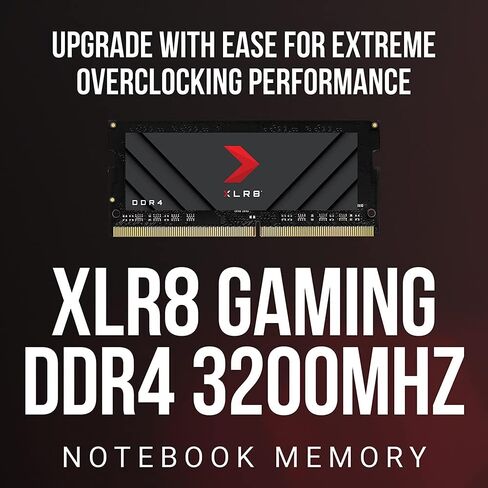 PNY XLR8 Gaming 16GB (2x8GB) DDDR4 DRAM 3200MHz (PC4-25600) CL20 1.2V Dual Channel Overclocked Notebook/Laptop (SODIMM) Computer Memory Kit – MN16GK2D43200X in Saudi Arabia