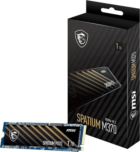 MSI SPATIUM M370 NVMe M.2 1TB Internal SSD PCIe Gen4 NVMe 1.3 3D NAND 1600 TBW in Saudi Arabia