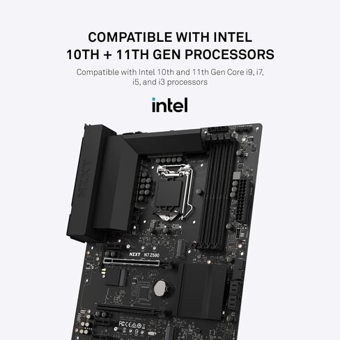 NZXT N7 Z590 - Intel Z590 chipset (Supports 11th Gen CPUs) - ATX Gaming Motherboard - Integrated I/O Shield - WiFi 6E connectivity - Bluetooth V5.2 in Saudi Arabia