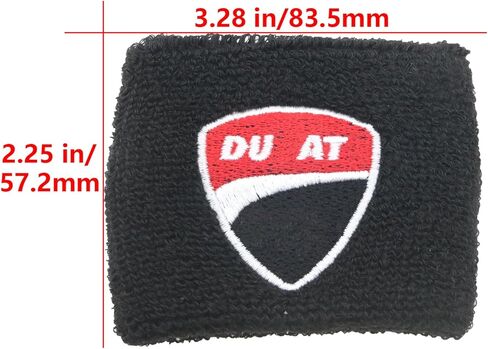 خزان فرامل الدراجات النارية جورب متوافق مع 748/749/848/916/996/998/999/1198/1199/V2 4 ST2 3 4 ، Streetfighter ، Hypermotard ، Multistrada- خزان الغلاف (Red) 1 Pack in Kuwait