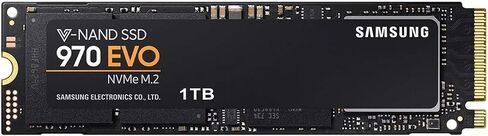 سامسونج (MZ-V7E500BW) 970 EVO SSD 500 جيجابايت - محرك أقراص الحالة الصلبة الداخلي بواجهة M.2 NVMe مع تقنية V-NAND، أسود/أحمر in Kuwait