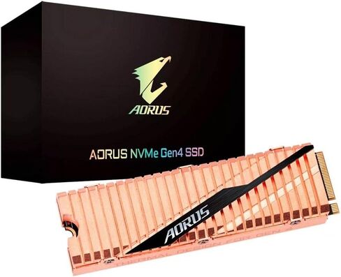 Gigabyte AORUS NVMe Gen4 M.2 PCI-Express 4.0 Interface High Performance Gaming, Full Body Copper Heat Spreader, Toshiba 3D NAND, DDR Cache Buffer in Saudi Arabia