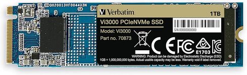 فيرباتيم 1 تيرابايت Vi3000 بي سي اي الجيل 3.0 X4 NVMe M.2 2280 داخلي اس اس دي، 70873 in Saudi Arabia