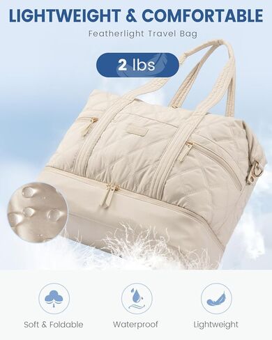 Lovevook Travel Duffle Bag ، حقائب أسبوعية خفيفة الوزن للنساء مع مقصورة الأحذية ، حقيبة سفر شخصية صالة ألعاب رياضية منتفخة ، وحقيبة مبطن على أكياس ليلية وحقيبة للمستشفى للعمل والتسليم in Kuwait