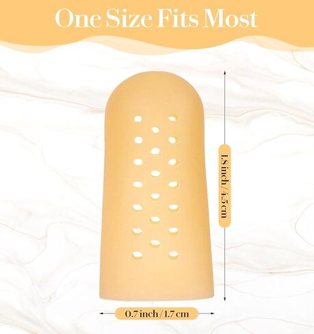 20 pcs silicone apsice ، agts silicone finger ، مع فتحات الهواء ، أغطية الإبهام القابلة للتنفس ، الجروح ، القطع ، المضاد للانتقاء ، التكسير in Kuwait