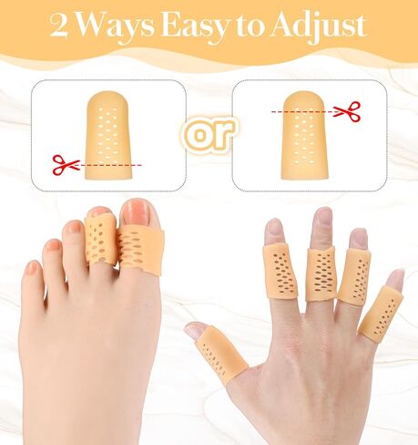 20 pcs silicone apsice ، agts silicone finger ، مع فتحات الهواء ، أغطية الإبهام القابلة للتنفس ، الجروح ، القطع ، المضاد للانتقاء ، التكسير in Kuwait