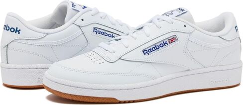 Reebok Men's Club C Sneaker, White/Royal-Gum, 9 in Saudi Arabia