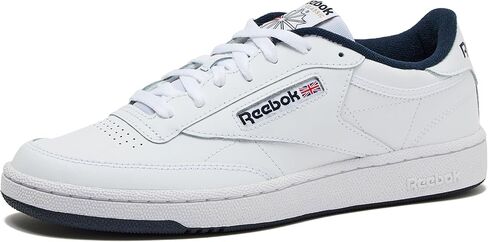 Reebok Classics Men's Club C Sneaker, White/Navy, 8 in Kuwait