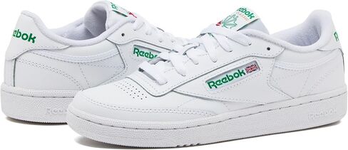 Reebok Classics Men's Club C Sneaker, White/Green, 7.5 in Saudi Arabia