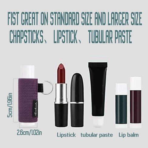 Cookooky chapstick حامل المفتاح اللطيف التصميم الحد الأدنى تصميم الشفة بلسم حامل المفاتيح in Kuwait