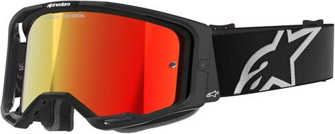 Alpinestars Vision 8 MX ATV MTB Off Road Goggle (Black - Mirror Red Lens) in Saudi Arabia