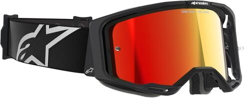 Alpinestars Vision 8 MX ATV MTB Off Road Goggle (Black - Mirror Red Lens) in Saudi Arabia