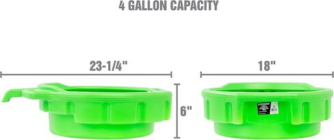 OEMTOOLS 87034 Oil Drain Pan, 4 Gallon Oil Pan, Heavy Duty Polyethylene, Pour Spout, No-Splash Lip, 3 Ergonomic Handles, Stackable Design in Saudi Arabia