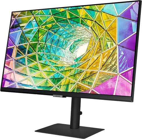 SAMSUNG ViewFinity S80A Series 27-Inch 4K UHD (3840x2160) Computer Monitor, HDMI, USB Hub, HDR10 (1 Billion Colors), Height Adjustable Stand, TUV-Certified Intelligent Eye Care (LS27A804NMNXGO),Black in Saudi Arabia