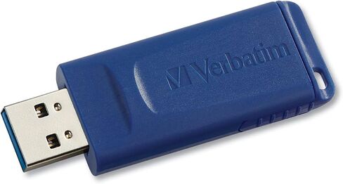 Verbatim 8GB USB 2.0 Flash Drive - Cap-Less & Universally Compatible - Blue in Saudi Arabia