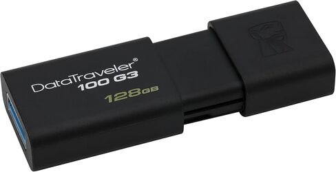 Kingston 128GB DataTraveler 100 G3 USB 3.0 قراءة 100 ميجابايت/ثانية، كتابة 10 ميجابايت/ثانية (DT100G3/128 جيجابايت) in Kuwait