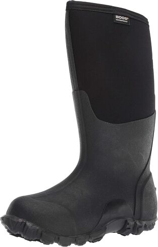 Bogs Men's Classic High-M Waterproof Insulated Rain Boot, Black, 10 D(M) US in Saudi Arabia