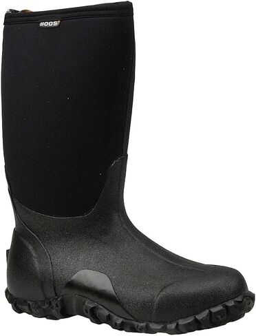 Bogs Men's Classic High-M Waterproof Insulated Rain Boot, Black, 10 D(M) US in Saudi Arabia
