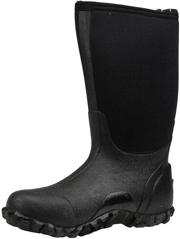 Bogs Men's Classic High-M Waterproof Insulated Rain Boot, Black, 10 D(M) US in Saudi Arabia