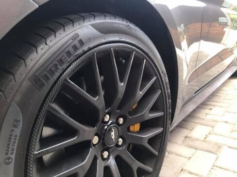 Rim Protector Kit - Red - Alloy Wheel Rim Guard - Set of 4 Rim Protectors Easy to Install in Saudi Arabia