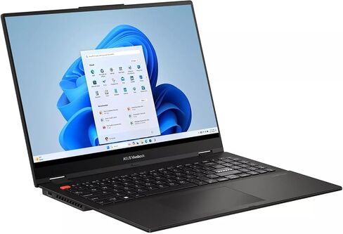 ASUS VivoBook Flip 14 Thin and Light 2-in-1 Laptop, 14” FHD Touch, 11th Gen Intel Core i3-1115G4, 4GB RAM, 128GB SSD, Thunderbolt 4, Fingerprint, Windows 10 Home in S Mode, Indie Black, TP470EA-AS34T in Kuwait