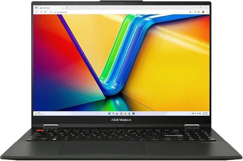 ASUS VivoBook Flip 14 Thin and Light 2-in-1 Laptop, 14” FHD Touch, 11th Gen Intel Core i3-1115G4, 4GB RAM, 128GB SSD, Thunderbolt 4, Fingerprint, Windows 10 Home in S Mode, Indie Black, TP470EA-AS34T in Kuwait