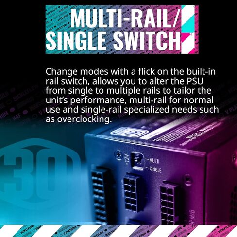 Cooler Master V750 Gold V2 Full Modular,750W, 80+ Gold Efficiency, Semi-fanless Operation, 16AWG PCIe high-Efficiency Cables, 10 Year Warranty in Saudi Arabia