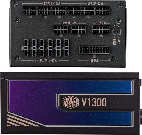 Cooler Master V750 Gold V2 Full Modular,750W, 80+ Gold Efficiency, Semi-fanless Operation, 16AWG PCIe high-Efficiency Cables, 10 Year Warranty in Saudi Arabia