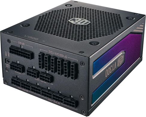 Cooler Master V750 Gold V2 Full Modular,750W, 80+ Gold Efficiency, Semi-fanless Operation, 16AWG PCIe high-Efficiency Cables, 10 Year Warranty in Saudi Arabia