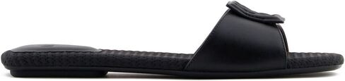 Armani Exchange Slide Women's Pluded on Sandal مع شعار في الأعلى in Saudi Arabia