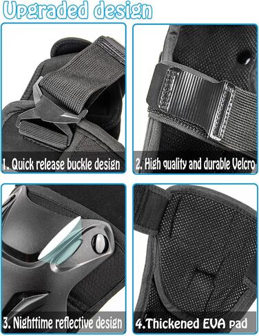 Kids Knee Shin Guard with Elbow Pads for Cycling Motorcycle ATV, Outdoor Sports Protective Gear Suitable for Motocross Skateboarding Skating e-Bike Dirt Bike in Saudi Arabia