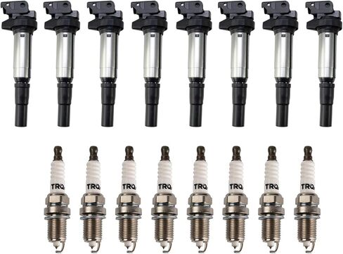TRQ Ignition Kit Coil Coil Sparks توافق مع 2006-2010 BMW 550i 650i 2006-2008 750i 750li in Kuwait