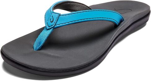 OLUKAI Ho'opio Girls' Beach Sandals, Quick-Dry Flip-Flop, Water Resistant & Cute Design, All-Day Comfort Fit in Saudi Arabia