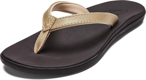 OLUKAI Ho'opio Girls' Beach Sandals, Quick-Dry Flip-Flop, Water Resistant & Cute Design, All-Day Comfort Fit in Saudi Arabia