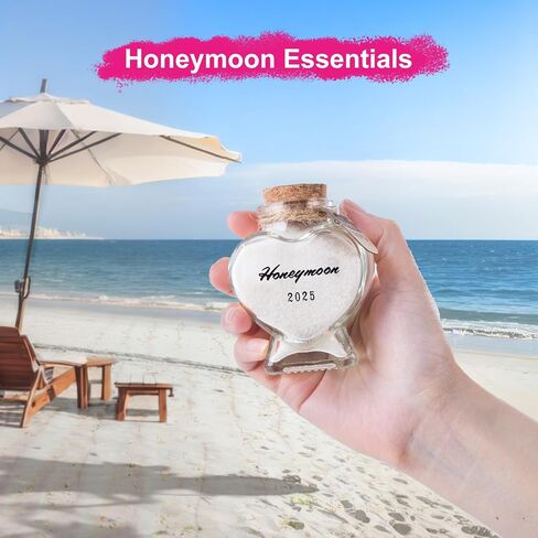 Honeymoon Sand Keepsake Jar 2025, Engagement Gift, Wedding Gift, Bridal Shower Gift, Romantic Honeymoon Gifts for Newlywed Couple(Equipped with a gift box) in Saudi Arabia