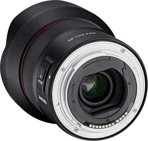 Samyang SYIO14b-E 14mm F2.8 كامل الإطار عدسة التركيز التلقائي لسوني E-Mount، أسود in Kuwait