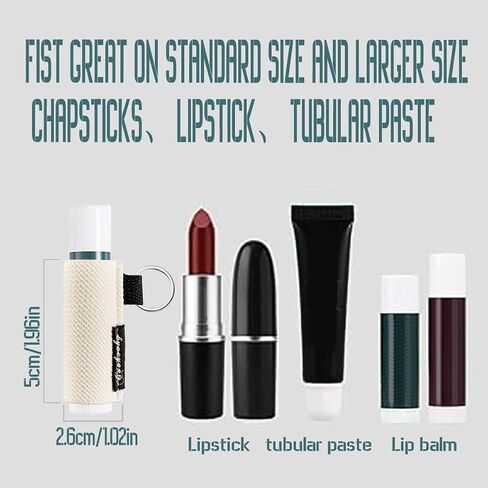 Cookooky chapstick حامل المفتاح اللطيف التصميم الحد الأدنى تصميم الشفة بلسم حامل المفاتيح in Kuwait