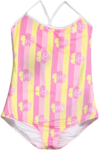 Tommy Bahama Girls One Piece Swimsuit - Tropical Print, Cross-Back Bathing Suit - Quick-Drying Summer Swimwear for Kids in Saudi Arabia