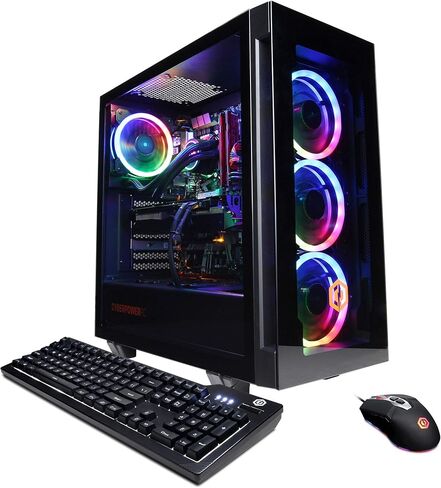 CYBERRPOWERPC Gamer Master Gaming PC, AMD Ryzen 3 3100 3.6GHz, GeForce GT 1030 2GB, 8GB DDR4, 240GB SSD, 2TB HDD, WiFi Ready & Win 10 Home (GMA888A6), White in Kuwait