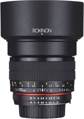 عدسة دوارة 85M-C 85mm F1.4 من روكينون لكاميرا كانون (اسود) in Saudi Arabia
