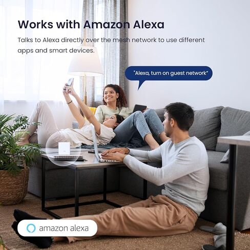 Tenda Whole Home Mesh WiFi System - Dual Band AC1200 Router Replacement for SmartHome,Works with Amazon Alexa for 3000 sq.ft 3+ Room Coverage (MW3 2PK) in Saudi Arabia