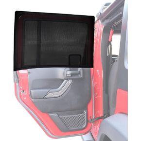 ظلال النافذة الخلفية متوافقة مع 1997-2022 2023 2024 Wrangler TJ JK JL ملحقات غطاء النافذة الجانبية المعتمة للمصارع JT 1997-2022 2023 شبكة نافذة جانبية قابلة للتنفس in Kuwait