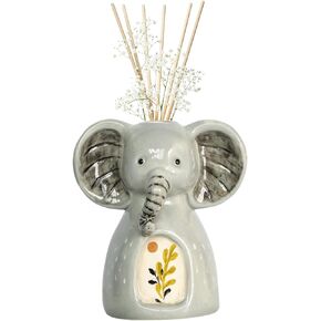 زجاجات ناشرة أعواد القصب الخزفية الفارغة: 10.14 أونصة/300 مل، أوعية ناشرة للزيوت العطرية قابلة لإعادة الملء، إكسسوارات العطور، مجموعات ناشرة أعواد بديلة يمكنك صنعها بنفسك، حرف مزهرية زهرية بنمط أسد رائع in Kuwait