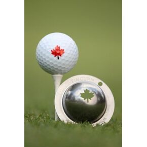 Tin Cup Maple Leaf Golf Ball Custom Marker Alignment Tool