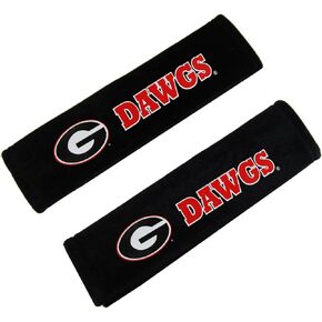 Fremont Die Pair of Officially Licensed NCAA Seat Belt Pads - Georgia Bulldogs