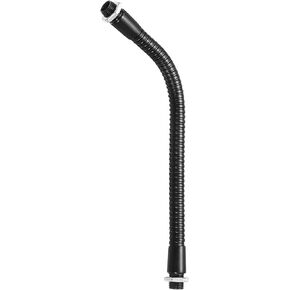 PATIKIL 31.5" Universal Gooseneck Hose, 1 Pcs M10 Fine Thread Bendable Metal Hose Flexible Arm Soft Tube Extension for Lamp, DIY Equipment, Black