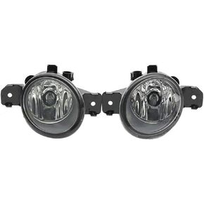 WFLNHB Pair Fog Lights Clear Glass Lens Replacement for Nissan Sentra Maxima Altima Rogue & Infiniti M35 M45 G37 JX35 QX60 w/ H11 Lamp Bulbs 26155-89927, 26150-89927, NI2593117, NI2592117