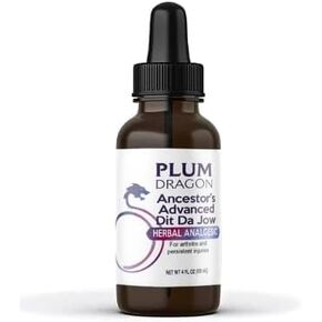 Ancestors Advanced Dit Da Jow - Therapeutic Herbal Liniment - Topical Analgesic for Arthritis Pain, Joint Pain, Injuries, Sprains and Strains - 4 oz